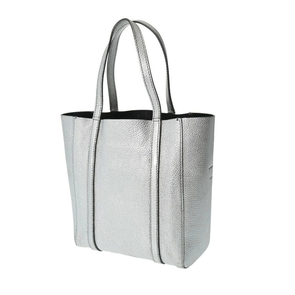 Balenciaga Leather Handbag Silver